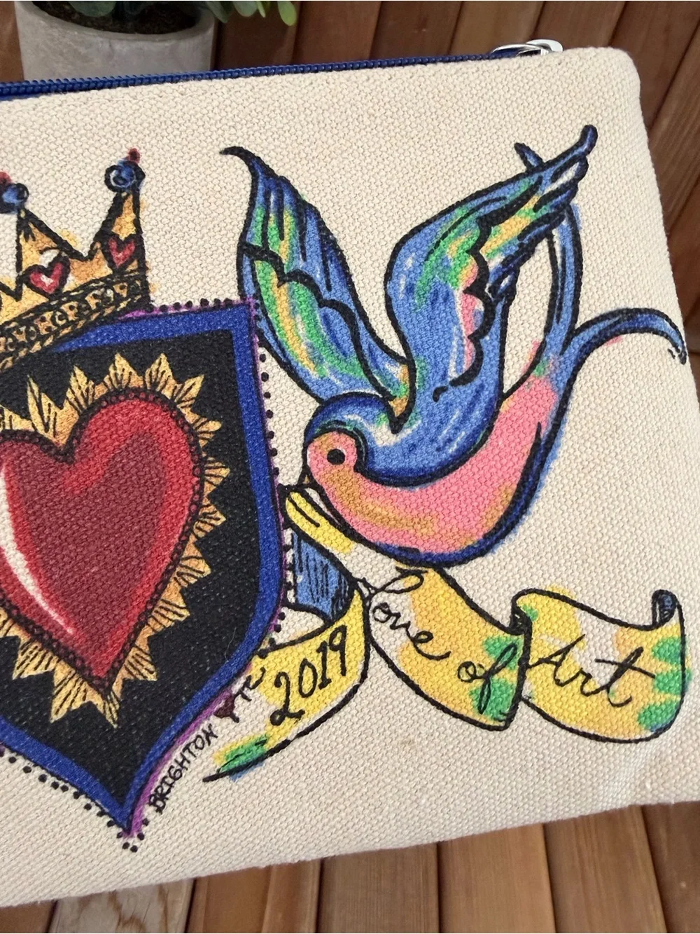 Brighton canvas cosmetic
